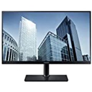 HP VH240a 23.8-inch Full HD 1080p IPS LED Monitor with Built-in Speakers and VESA Mounting, Rotating Portrait & Landscape, Tilt, and HDMI & VGA Ports (1KL30AA) – Black