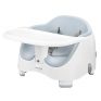 Baby Booster Feeding Seat with Detachable Tray, Dining Base 2-in-1 Seat with Straps, Baby Floor Chair for Kids Toddler, Blue Cushion