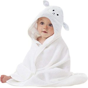 Channing & Yates Premium Baby Washcloths – (6 Pack) Certified Organic Baby Wash Cloths Soft Bamboo Face Towels – 10 x 10in – Bath Washcloths Eczema – Adult Washcloths (Beige/White)