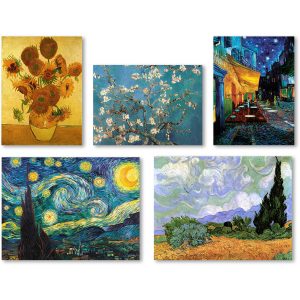 Trademark Fine Art “Vincent van Gogh Wall Collection 5 Panel Set” Canvas Art