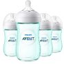 Philips Avent Natural Baby Bottle, Teal, 9oz, 4pk, SCF013/44