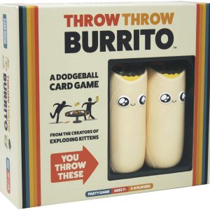 Throw Throw Burrito by Exploding Kittens – A Dodgeball Card Game – Family-Friendly Party Games – Card Games for Adults, Teens & Kids