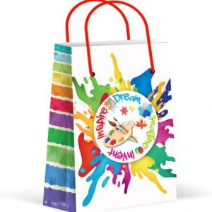 Premium Paint Art Party Bags, Paint & Art Party Favor Bags, New, Treat Bags, Gift Bags,Goody Bags, Paint Party Supplies, Decorations, 12 Pack
