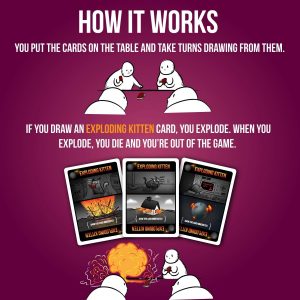 Exploding Kittens Card Game – Party Pack for Up to 10 Players – Family-Friendly Party Games – Card Games for Adults, Teens & Kids