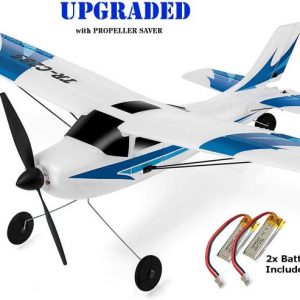 Top Race Rc Plane 3 Channel Remote Control Airplane Ready to Fly Rc Planes for Adults, Easy & Ready to Fly, Great Gift Toy for Adults or Advanced Kids, Upgraded with Propeller Saver (TR-C285G)