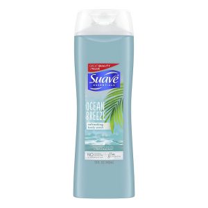 Suave Essentials Body Wash with Vitamin E Ocean Breeze Fragrance Bodywash and Shower Gel 15 oz (Pack of 6)