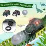KKONES Dinosaur Toys-273pcs Create A Dinosaur World Road Race-Flexible Track Playset and 2 pcs Cool Dinosaur car for 3 4 5 6 Year & Up Old boy Girls Best Gift (Green)