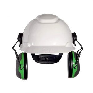 3M Personal Protective Equipment 3M PELTOR Ear Muffs, Noise Protection, Hard Hat Attachment, NRR 21 dB, Construction, Manufacturing, Maintenance, Automotive, Woodworking, X1P3E,Black/Green