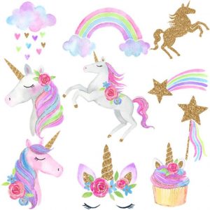 klmars 30 Ct Unicorn Hanging Swirl Decorations-Unicorn Party Decorations-Unicorn Birthday Party Supplies