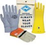 National Safety Apparel Class 2 Yellow Rubber Voltage Insulating Glove Premium Kit with FR Knit Glove and Leather Protectors, Max. Use Voltage 17,000V AC/ 25,500V DC (KITGC2Y09AG)