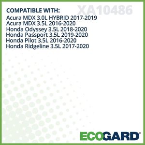 ECOGARD XA10486 Premium Engine Air Filter Fits Honda Pilot 3.5L 2016-2020, Odyssey 3.5L 2018-2020, Ridgeline 3.5L 2017-2020, Passport 3.5L 2019-2020 | Acura MDX 3.5L 2016-2020