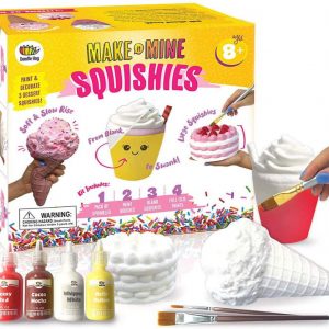 Arts and Crafts for Girls. DIY Dessert Paint Your Own Squishies Kit! Gifts for Craft Lovers ages 4 6 7 8 9 10 Top Christmas Toys. Box Includes Large Slow Rise Squishies, and Fabric Paint Colors