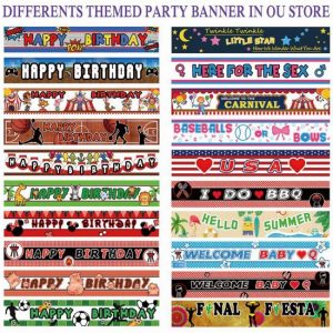 Colormoon Large Superhero Happy Birthday Banner, Superhero Themed Party Supplies Decorations (9.8 x 1.6 feet)