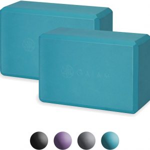 Gaiam Essentials Yoga Block (Set of 2) – Supportive Latex-Free EVA Foam Soft Non-Slip Surface for Yoga, Pilates, Meditation