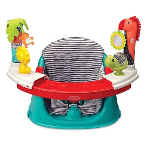 Infantino 3-in-1 Booster Seat | Baby Activity Seat | Booster Seat for Dining Table | Removable Tray