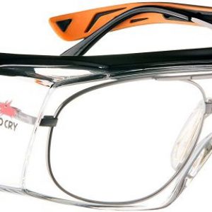 NoCry Over-Glasses Safety Glasses – with Clear Anti-Scratch Wraparound Lenses, Adjustable Arms, Side Shields, UV40