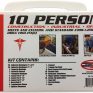 Rapid Care First Aid RC-10MAN-W 10 Person 106 Piece ANSI/OSHA Compliant Emergency First Aid Kit in Wall Mountable Poly Case