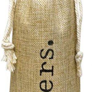 Burlap Wine Bag – 12 Jute Wine Bottle Gift Bags with Drawstring and”cheers” Print. Gifting Supplies for Wedding, Party Favors, Christmas, Holiday and Wine Tasting Party