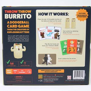 Throw Throw Burrito by Exploding Kittens – A Dodgeball Card Game – Family-Friendly Party Games – Card Games for Adults, Teens & Kids