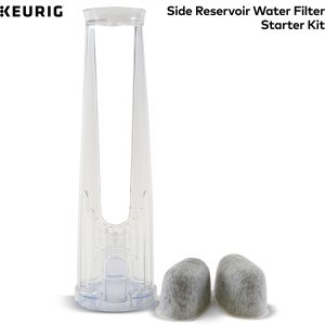 Keurig Side Reservoir Water Filter Starter Kit with Filter Handle and 2 Water Filter Cartridges, For use with Keurig 2.0 K-Cup Pod Coffee Makers