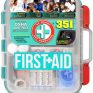 Be Smart Get Prepared – 351 Piece First Aid Kit – Exceeds OSHA ANSI/ISEA Standards for 100 People – Workplace, Home, Car, School, Emergency, Survival, Camping, Hunting, Sports