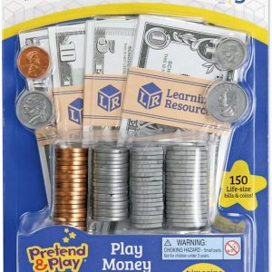 Learning Resources Pretend and Play, Play Money, Counting, Math, Currency, 150 Pieces, Ages 3+