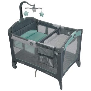 Graco Pack and Play Change ‘n Carry Playard | Includes Portable Changing Pad, Manor