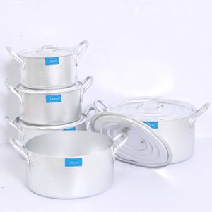 Best Selling Vietnam Kitchenware Manufacturer Safe To Use Aluminum Stock Pots Cookware Sets