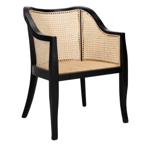 Vietnam Furniture Supplier OEM Elegant Designs Dining Wood and Cane Chair
