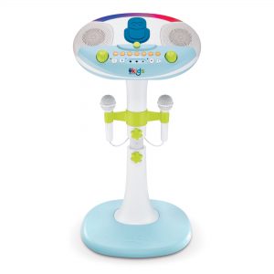 Singing Machine Kids Pedestal with lights, detachable unit, and 6 fun voice changing effects