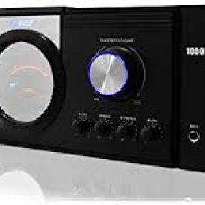 Pyle 1000 Watt Premium Home Audio Power Amplifier – Home Theater 4 Channel Stereo Receiver w/ Speaker Selector & Remote – for Amplified TV, Subwoofer Speakers, PA System – PT1100