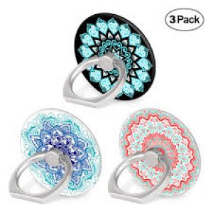[3-Pack] Universal Cell Phone Ring Stand 360° Rotation Finger Grip Phone Holder for Smartphones Cellphones Pads and Tablets – Gillter 1