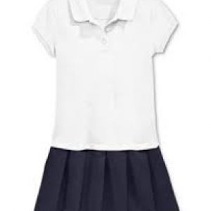 Nautica Girls’ School Uniform Short Sleeve Polo Dress