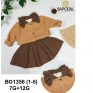 Sapodill new design kids sweater girl with young spread skirt